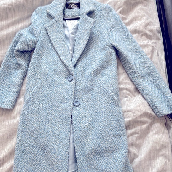 Blue Coat, Wool Blend Fabric - Picture 2 of 8